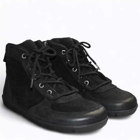 CZARNE TRZEWIKI DAMSKIE BAREFOOT RONAVIA