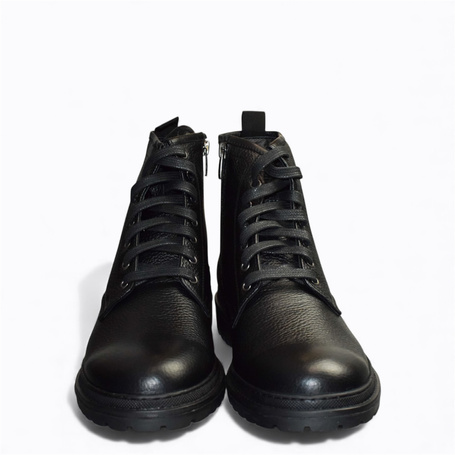 BELINDO MEN'S BLACK LEATHER BOOTS