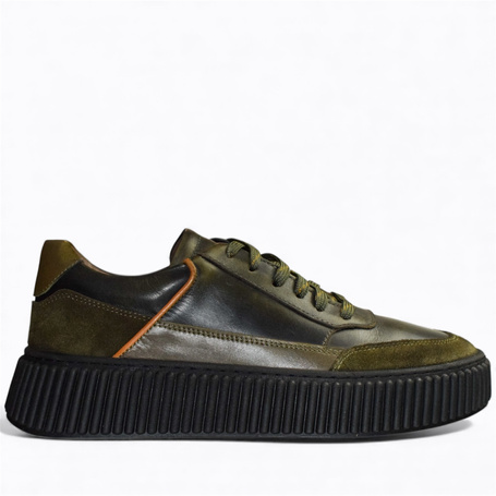 Brithus Men's Green Low-Top Shoes