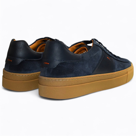 NAVY SUEDE TOTE BAG