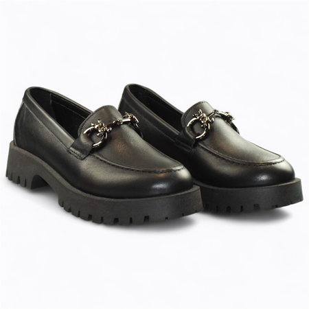 CZARNE PÓŁBUTY DAMSKIE NATASIA