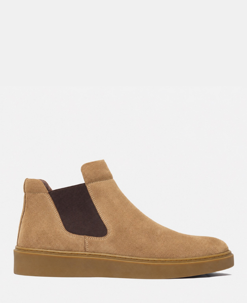 Kaelion Men's Red Leather Ankle Boots