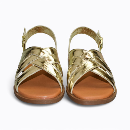 BRIXENA WOMEN'S GOLD SANDALS