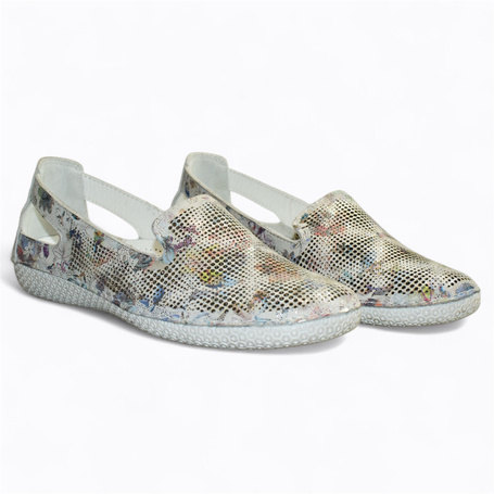 Gilveth Women's White Leather Low-Cut Shoes