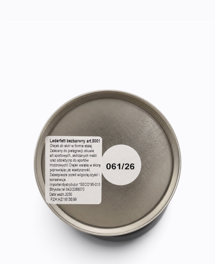 Bezbarwny olejek do skór w formie stałej 100ml