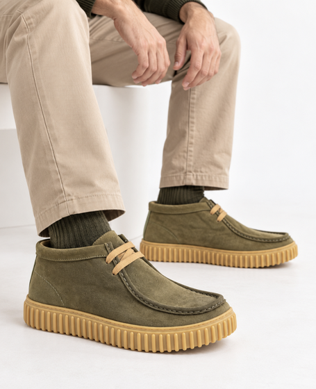 Filomer Men's Khaki Leather Boots