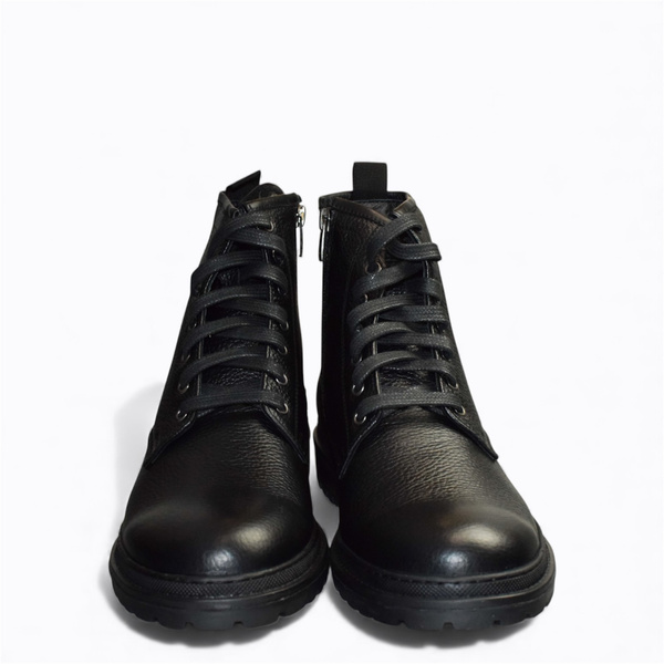 BELINDO MEN'S BLACK LEATHER BOOTS