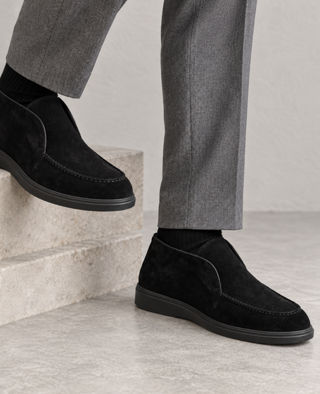 Palamir Men's Black Leather Boots
