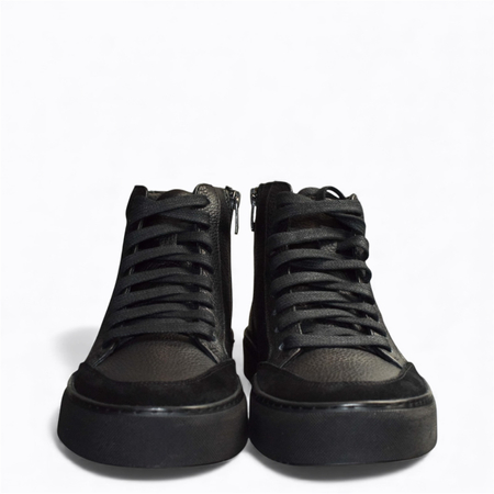 Czarne trzewiki męskie Elinder