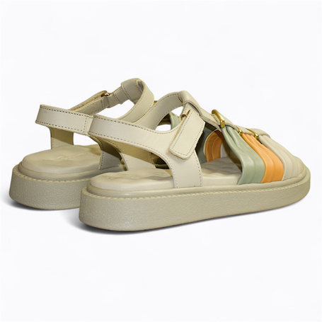 VIRENYS BEIGE WOMEN'S SANDALS