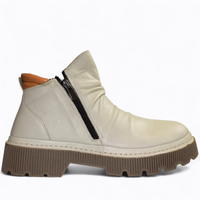 SKÓRZANE SZARE TRZEWIKI DAMSKIE ZIRELLE