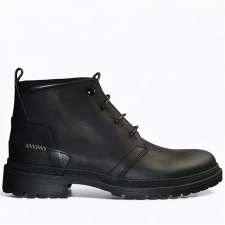 SKÓRZANE CZARNE TRZEWIKI MĘSKIE DAVISON