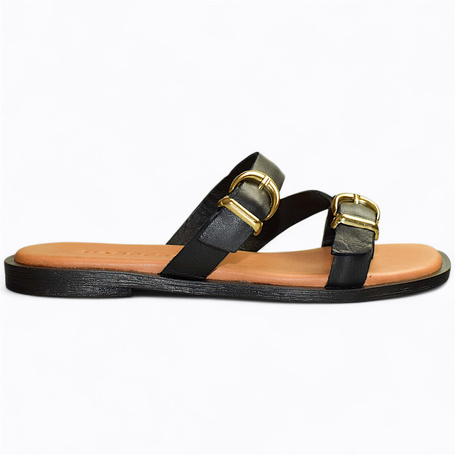 ADRIVIA BLACK WOMEN'S FLIP-FLOPS