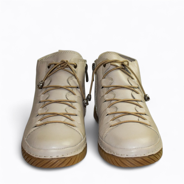 Noliria Women's Gray Leather Boots