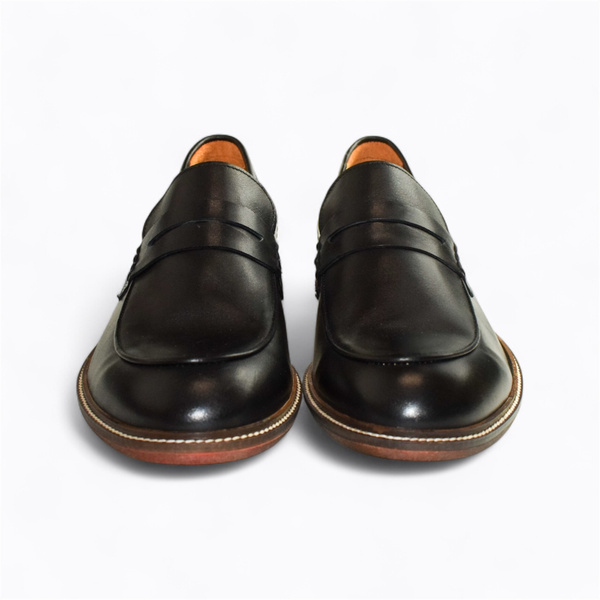 Cedrian Men's Black Leather Low-Top Shoes