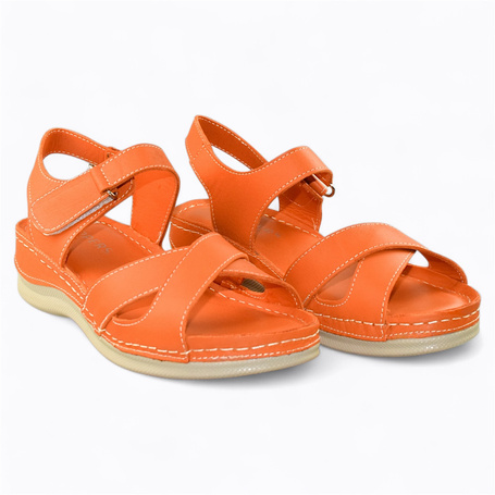 ELIADNA WOMEN'S ORANGE SANDALS