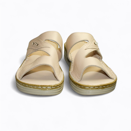 JANTRIA BEIGE WOMEN'S FLIP-FLOPS