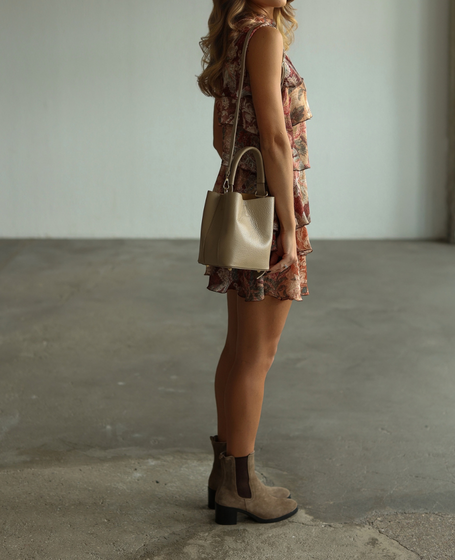 Cenelle Cappuccino - Beige Leather Trunk