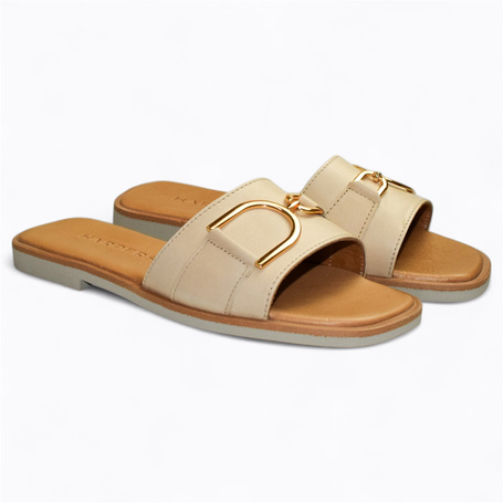 LANIVEA BEIGE WOMEN'S FLIP-FLOPS