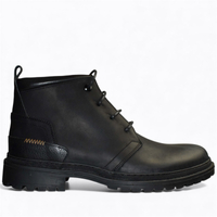 SKÓRZANE CZARNE TRZEWIKI MĘSKIE DAVISON