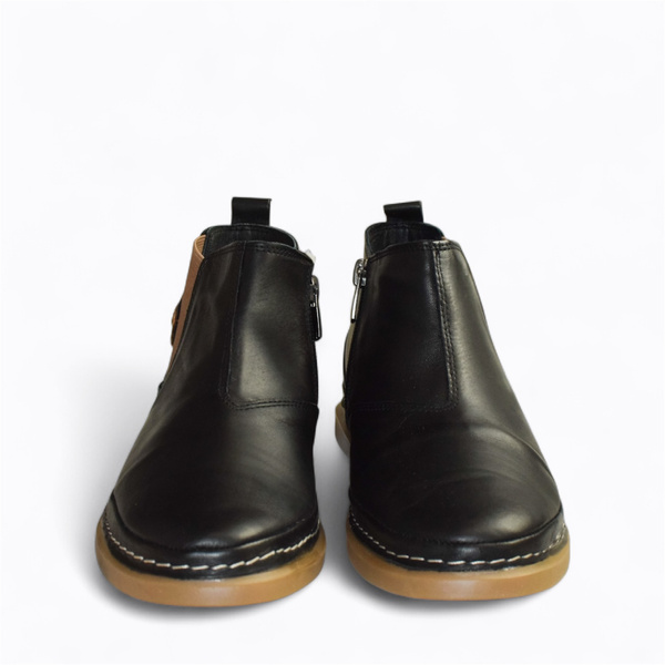 Kermitia Women's Black Leather Boots