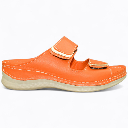 POMARAŃCZOWE KLAPKI DAMSKIE SENNITA