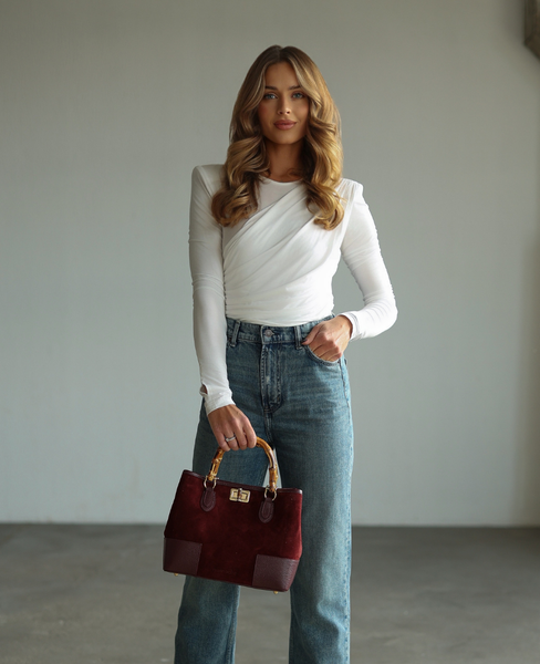 Esvaldi XS Cherry - Small Leather Trunk
