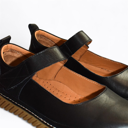 CZARNE PÓŁBUTY DAMSKIE LURETIA