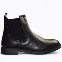 SKÓRZANE CZARNE SZTYBLETY DAMSKIE GALVINA