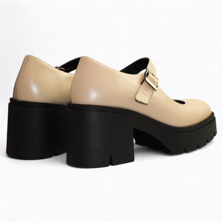 BEŻOWE PÓŁBUTY DAMSKIE CORBINA