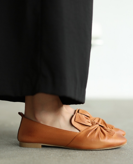 Robinia Women's Red Leather Low-Cut Shoes