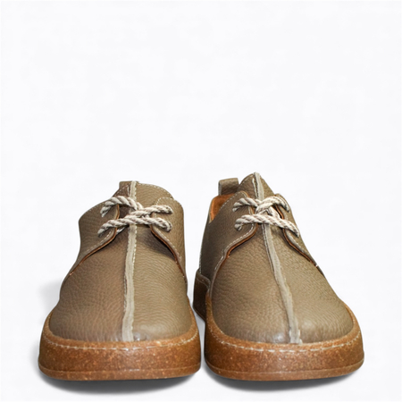 SKÓRZANE TAUPE PÓŁBUTY DAMSKIE OLIRIEN