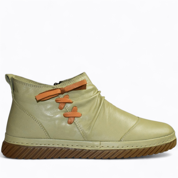 Kaviani Women's Green Leather Boots