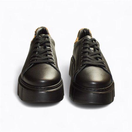 CZARNE SNEAKERSY DAMSKIE LEXERIA