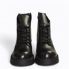 SKÓRZANE CZARNE BOTKI DAMSKIE ISADORA