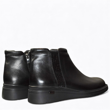 CZARNE BOTKI DAMSKIE BAREFOOT SARVINA