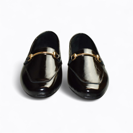 SKÓRZANE CZARNE PÓŁBUTY DAMSKIE ERISSAN