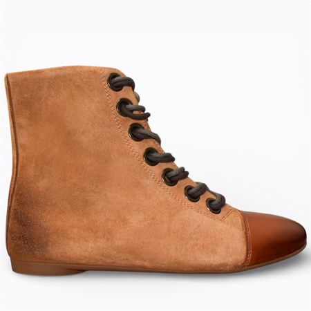 SKÓRZANE RUDE TRZEWIKI DAMSKIE CERILIA