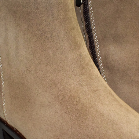 Ordelia Women's Gray Leather Cowboy Boots