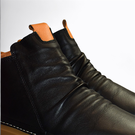 CZARNE TRZEWIKI DAMSKIE RENATIA