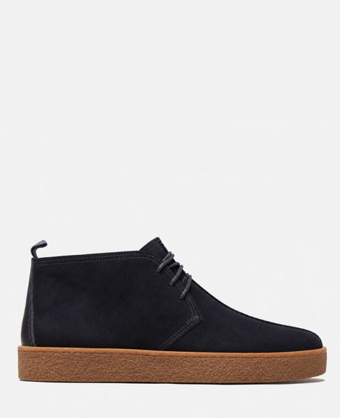 Bastiel Men's Navy Blue Leather Boots