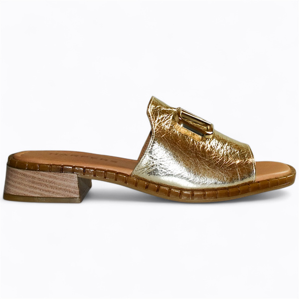 SANCHIA WOMEN'S GOLD FLIP-FLOPS