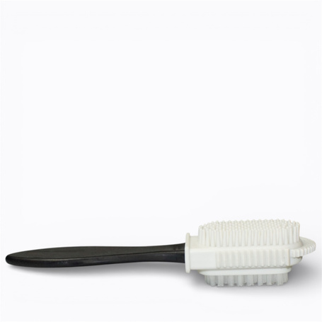Double-sided brush for suede and nubuck