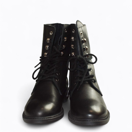 Tivalin Women's Black Leather Boots