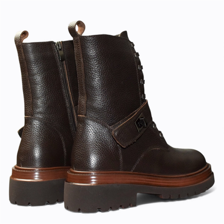 BRĄZOWE TRZEWIKI DAMSKIE OLIRINA