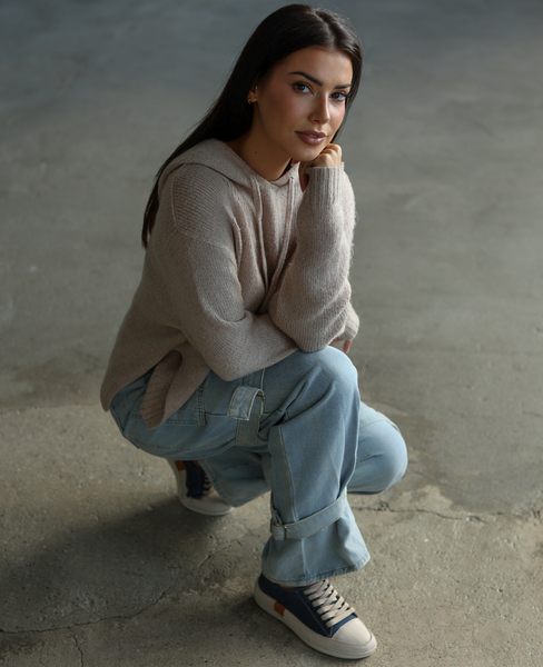 Skórzane oliwkowe półbuty damskie Fenleri