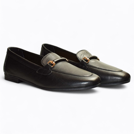 JONVITA WOMEN'S BLACK LOW-CUT SHOES