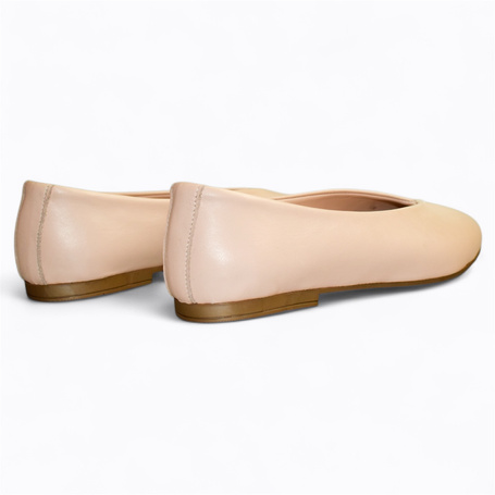 Selorna Women's Lilac Leather Ballerina Flats