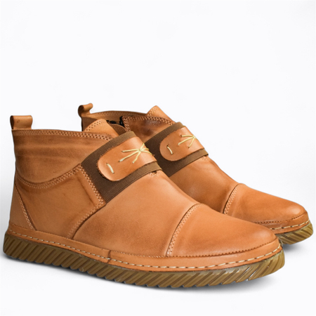 SKÓRZANE RUDE TRZEWIKI DAMSKIE OSILINA