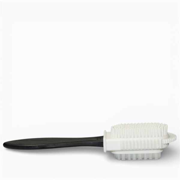 Double-sided brush for suede and nubuck